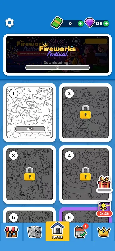 贴纸书按数字涂色