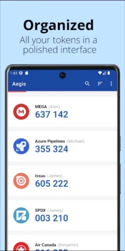 Aegis(�˻���ȫ��֤��)v3.4.2 �ֻ����ͼ